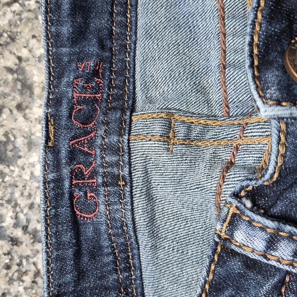Grace Blue Jeans with Intricate Embellishments - Picture 7 of 11